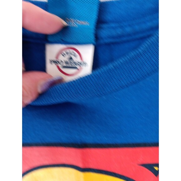 Superman Shirt Men's Medium Blue Short Sleeve Tee Logo DC Comics - Picture 4 of 16